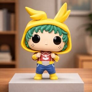 Yellow Hooded Anime Figure